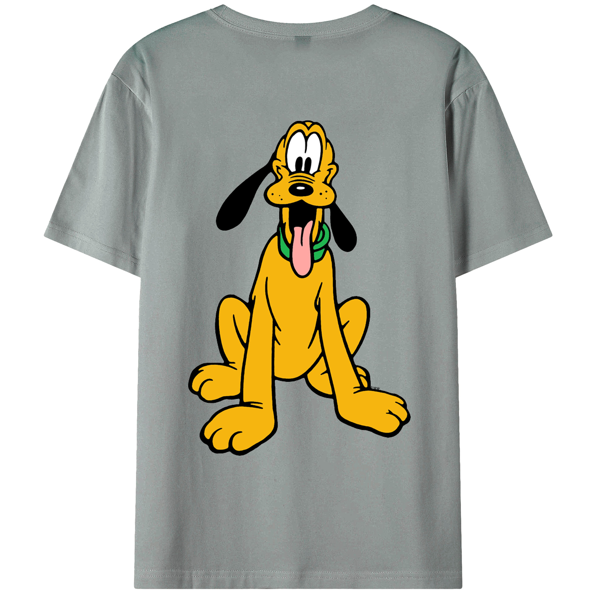 ミッキーマウス Mickey Mouse 綿100％ メンズ半袖Tシャツ（バックプリント） 通気性